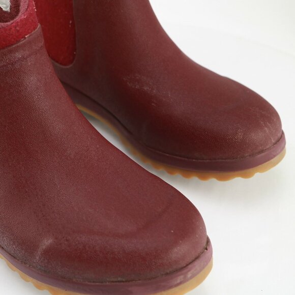 Sperry Womens Maritime Gale Boot Size 9 Burgundy Waterproof Snow Pull On Chelsea - Picture 3 of 12